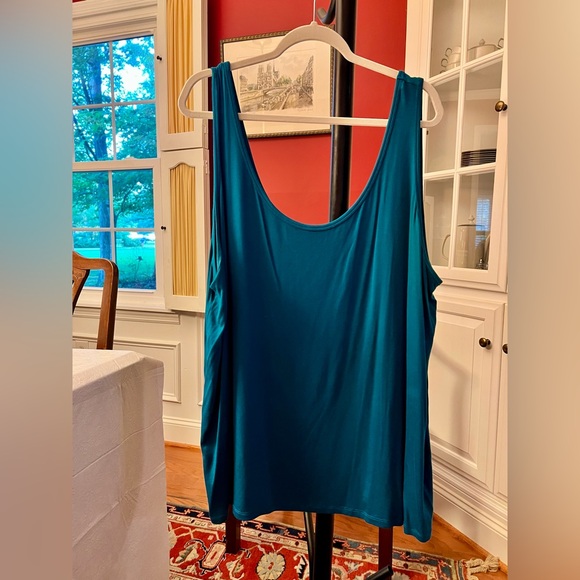 Lane Bryant Pink and Blue Oversized Tank Tops - Picture 2 of 9